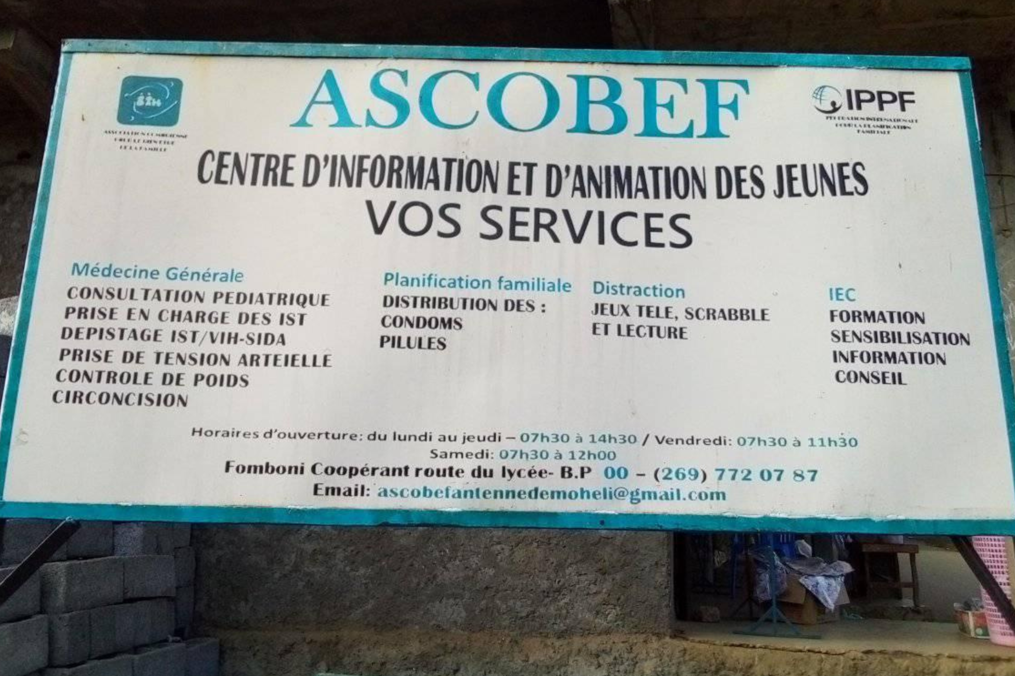Centre d'Information et d'animation des jeunes Antenne Moheli